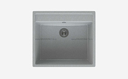 MAXSTONE Мойка глянцевая MS-21 (светло-серая) 565*505*220